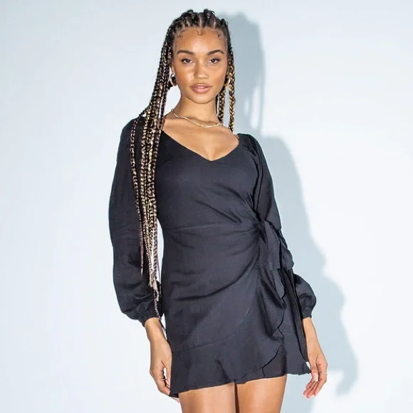 Princess Polly | Dresses | Princess Polly Kameron Mini Dress In Black Size 2  New With Tag | Poshmark